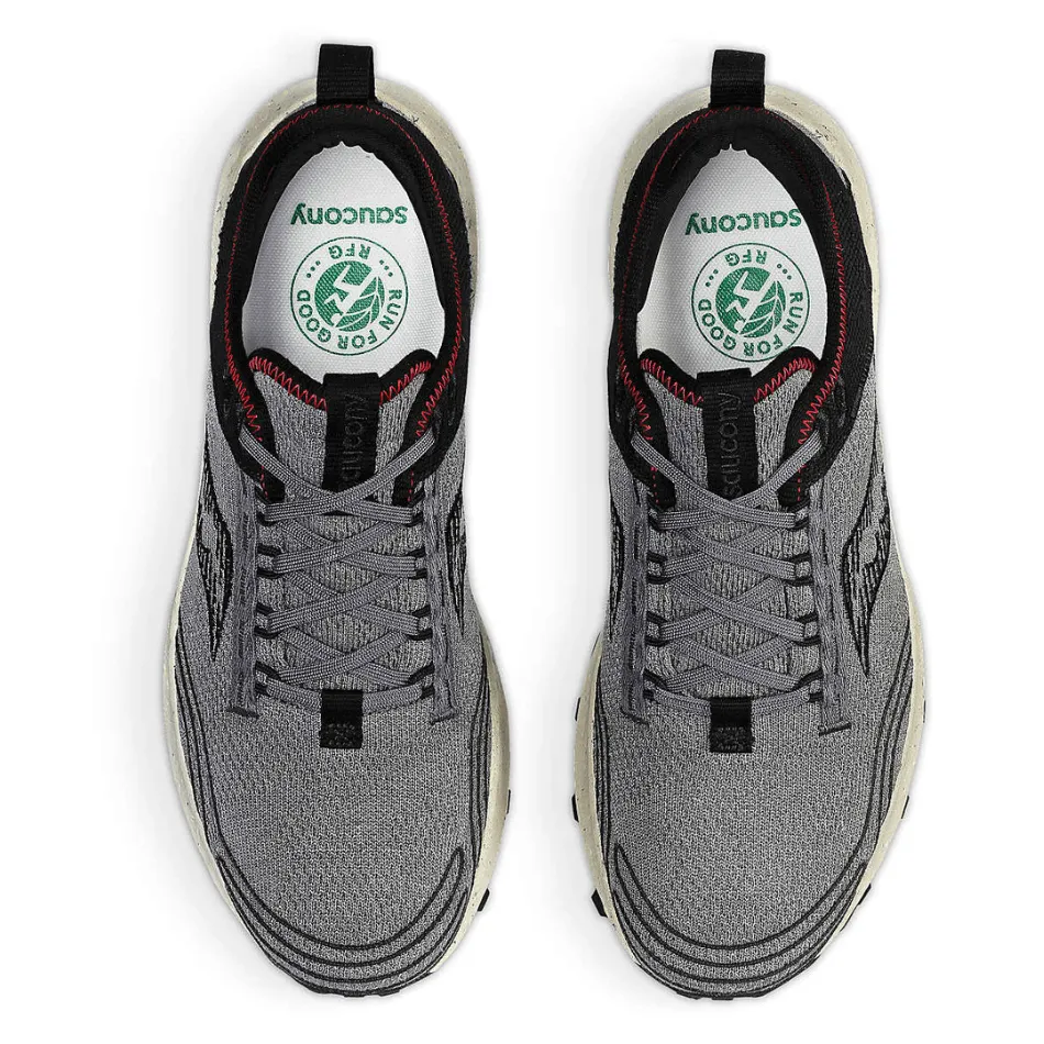 Saucony Men's Peregrine 14 RFG Trail Running Shoes in Shadow/Black SS24