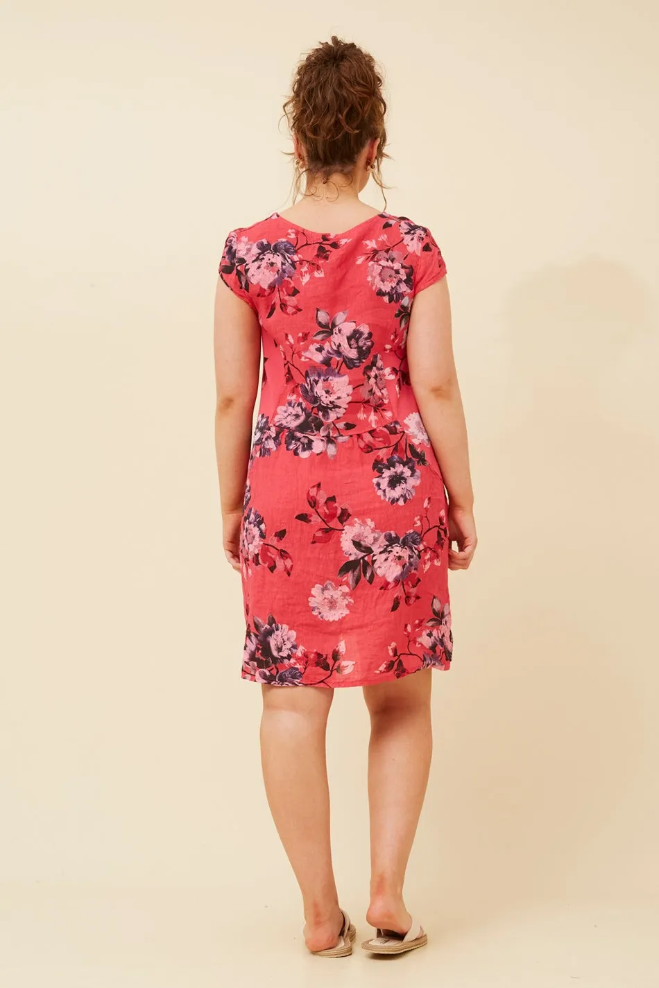 SISLEY FLORAL LINEN DRESS