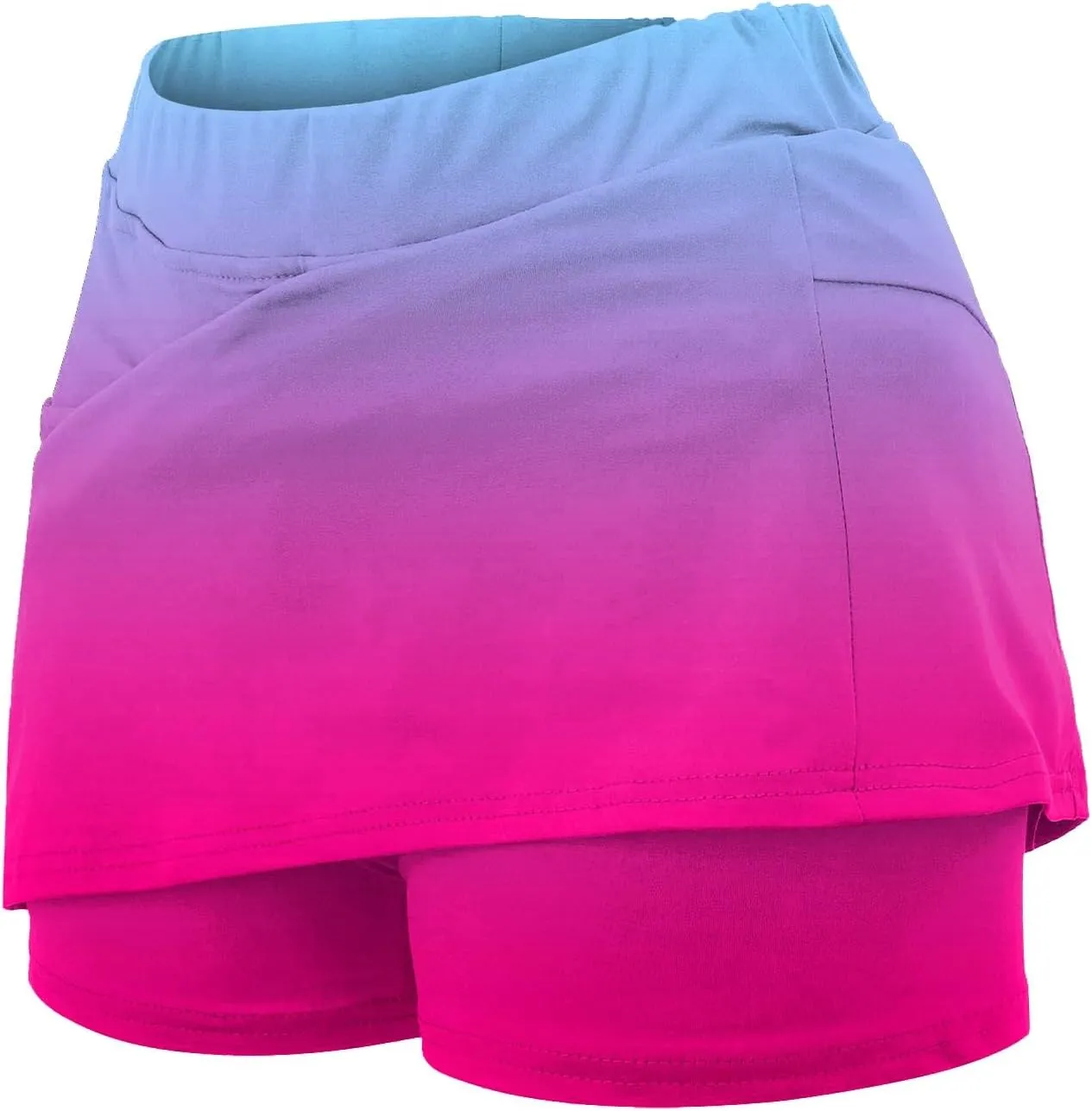 Skirts for Women Tummy Control High Waist Sports Skorts Summer Lightweight Casual Athletic Mini Shorts with Pockets