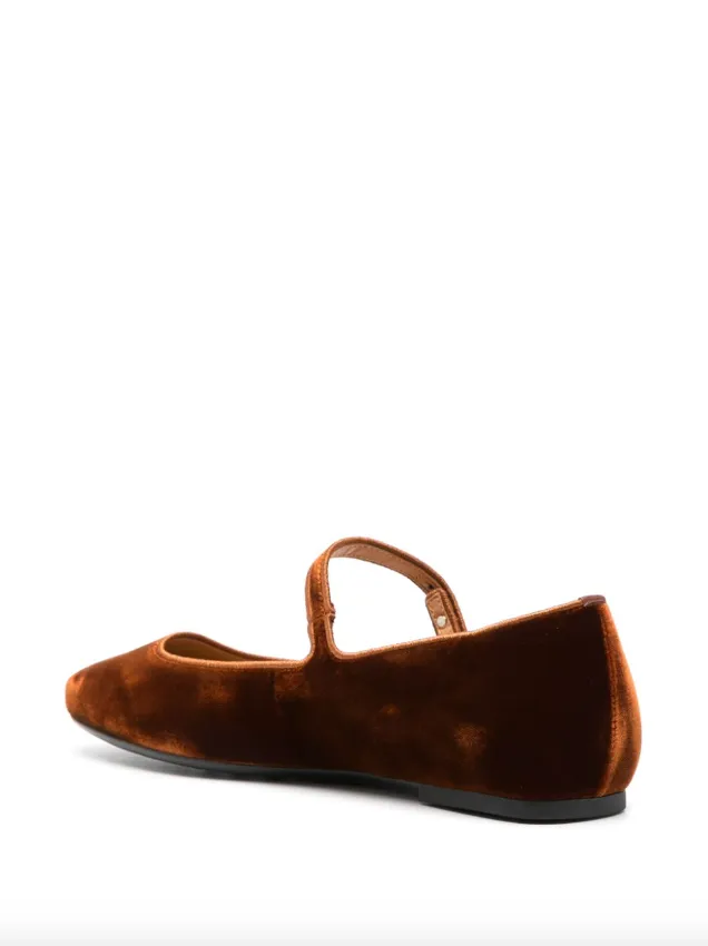 Tod's velvet ballet flats