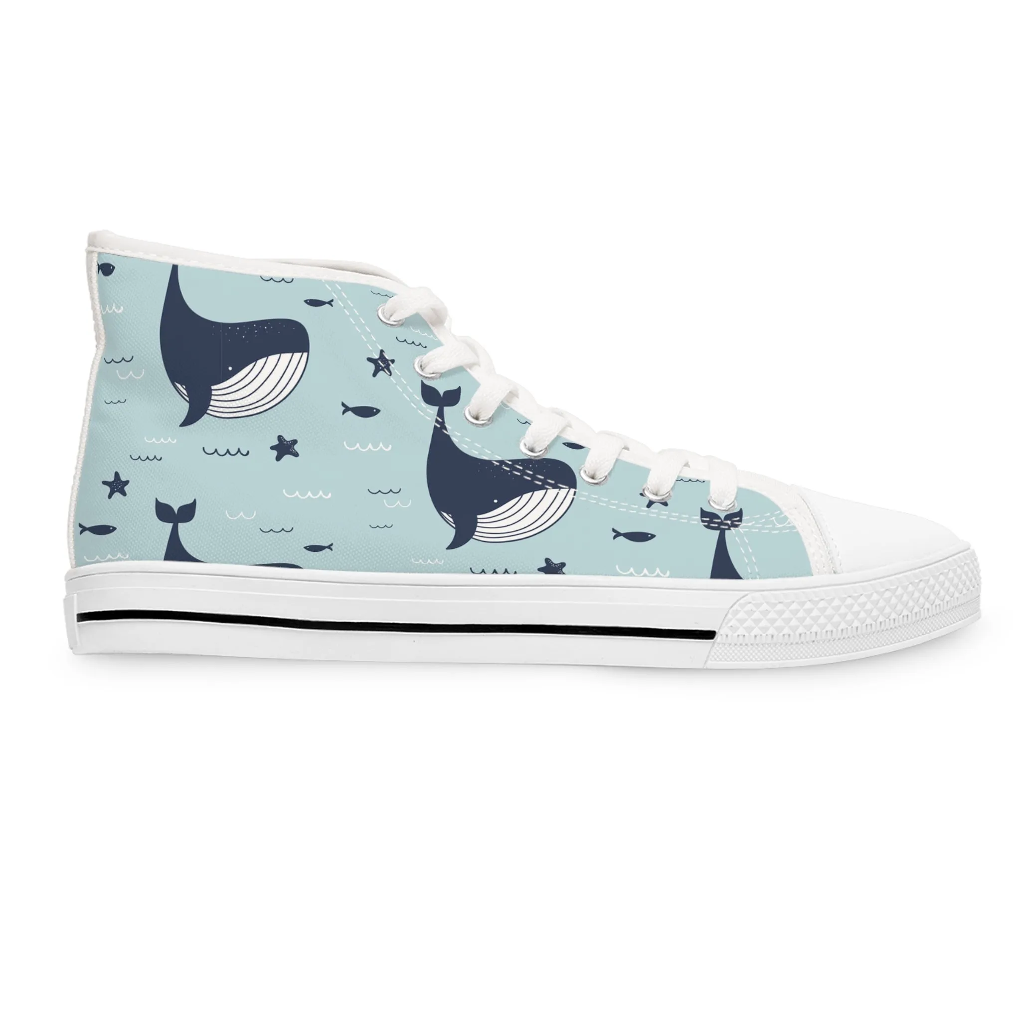 Whale Women's High Top Sneakers