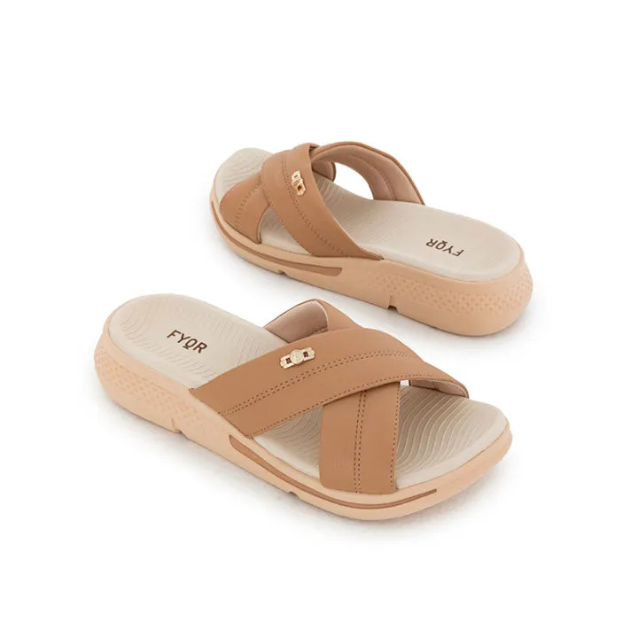 Wide Cross Strap Sandal BRM 022