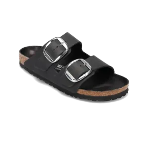Women's Arizona Big Buckle (NARROW) Black Leather
