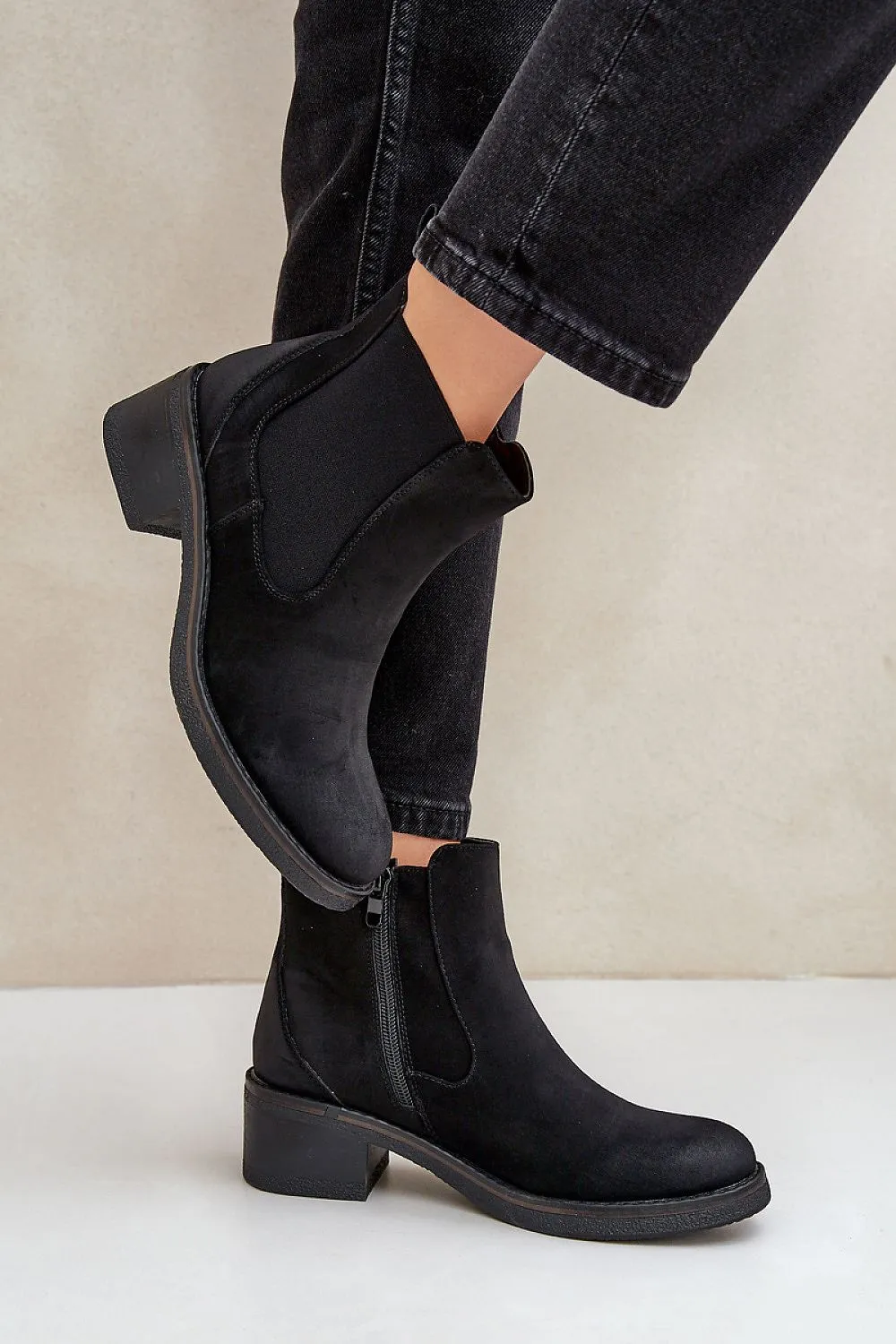 Women's Black Classic cut Jodhpur boots