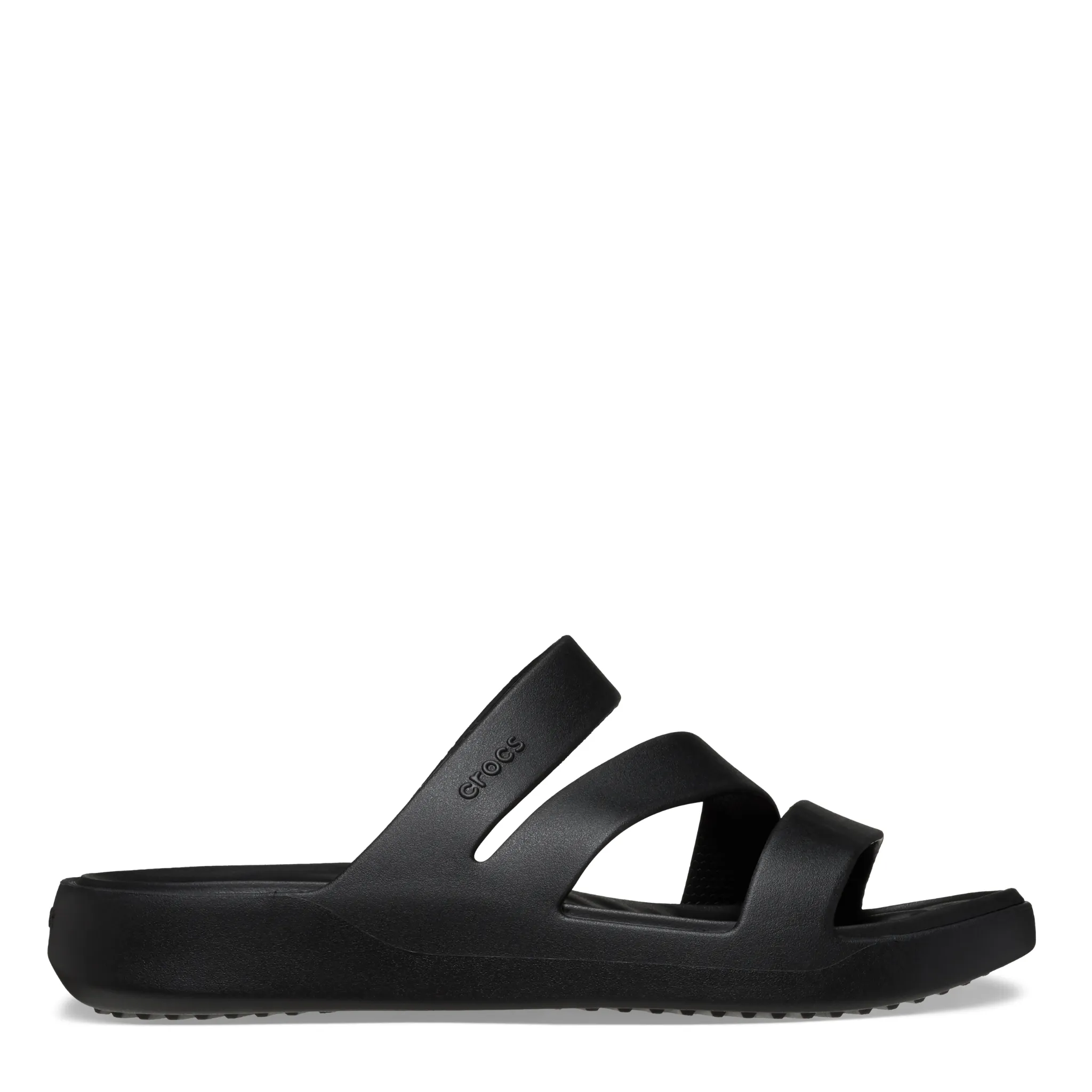 Womens Crocs Black Getaway Strappy Sandals