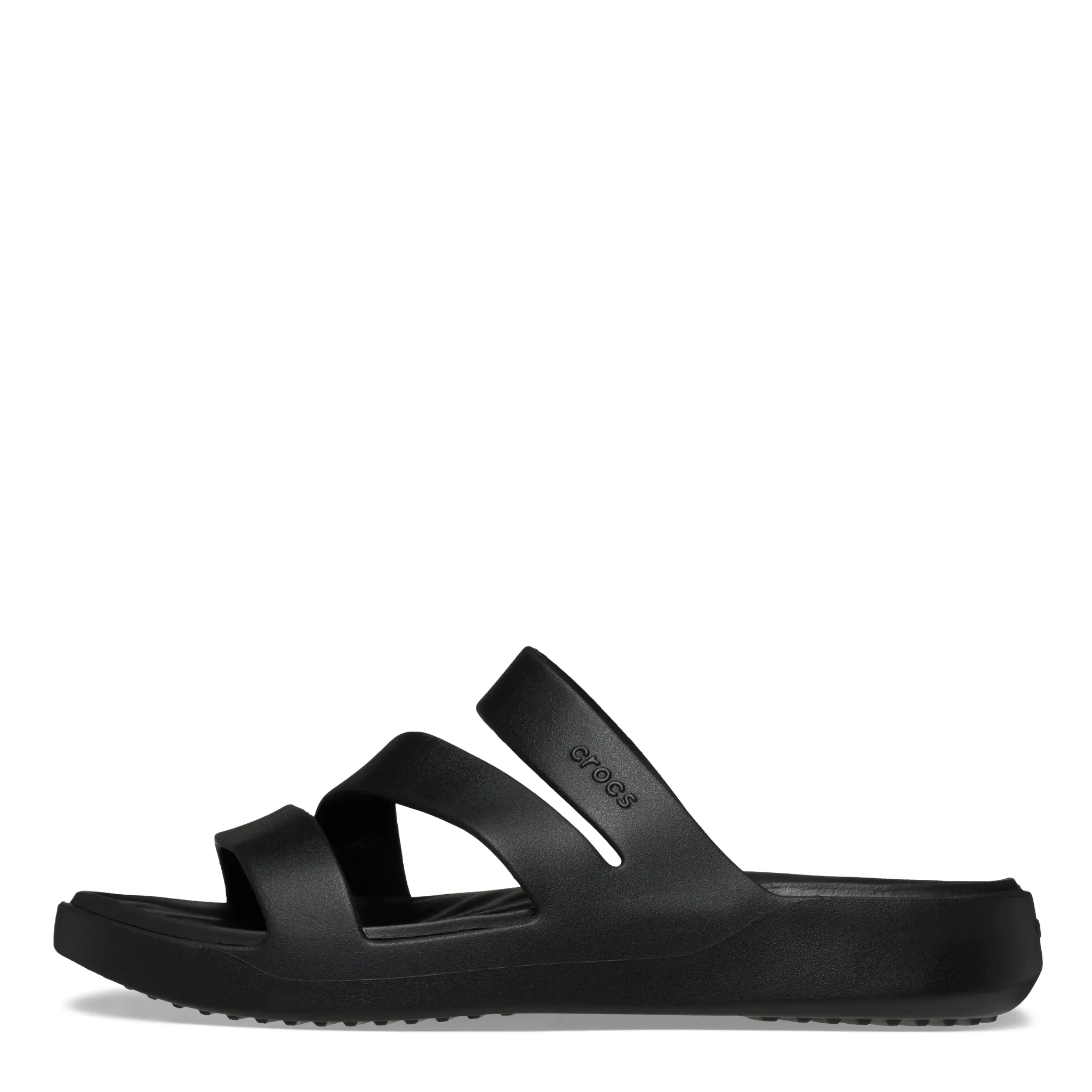 Womens Crocs Black Getaway Strappy Sandals