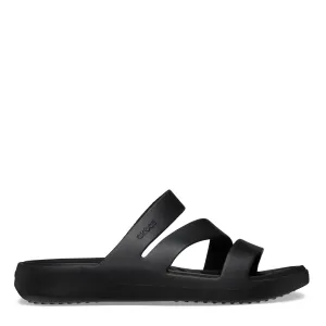 Womens Crocs Black Getaway Strappy Sandals