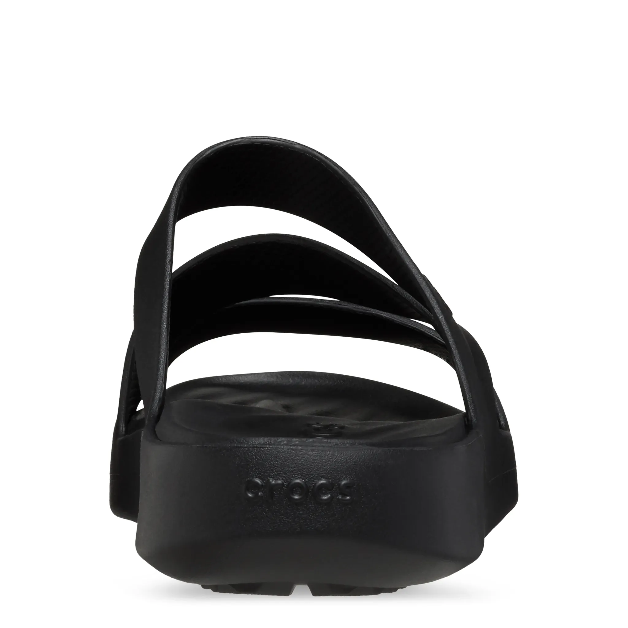 Womens Crocs Black Getaway Strappy Sandals