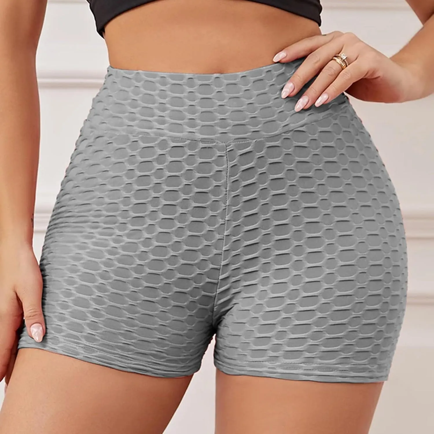 Women's Naked Feeling Biker Shorts Women Athletic Active Yoga Short Shorts Booty Shorts Mini Seamless Scrunch Short