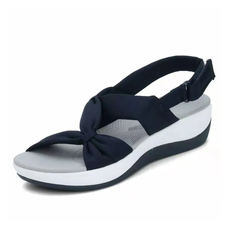 Women's Plain Fishmouth Platform Sandals