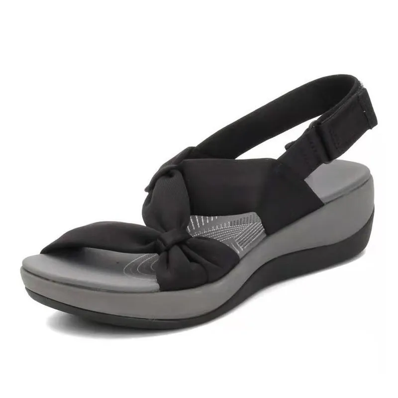 Women's Plain Fishmouth Platform Sandals