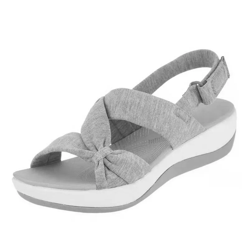Women's Plain Fishmouth Platform Sandals