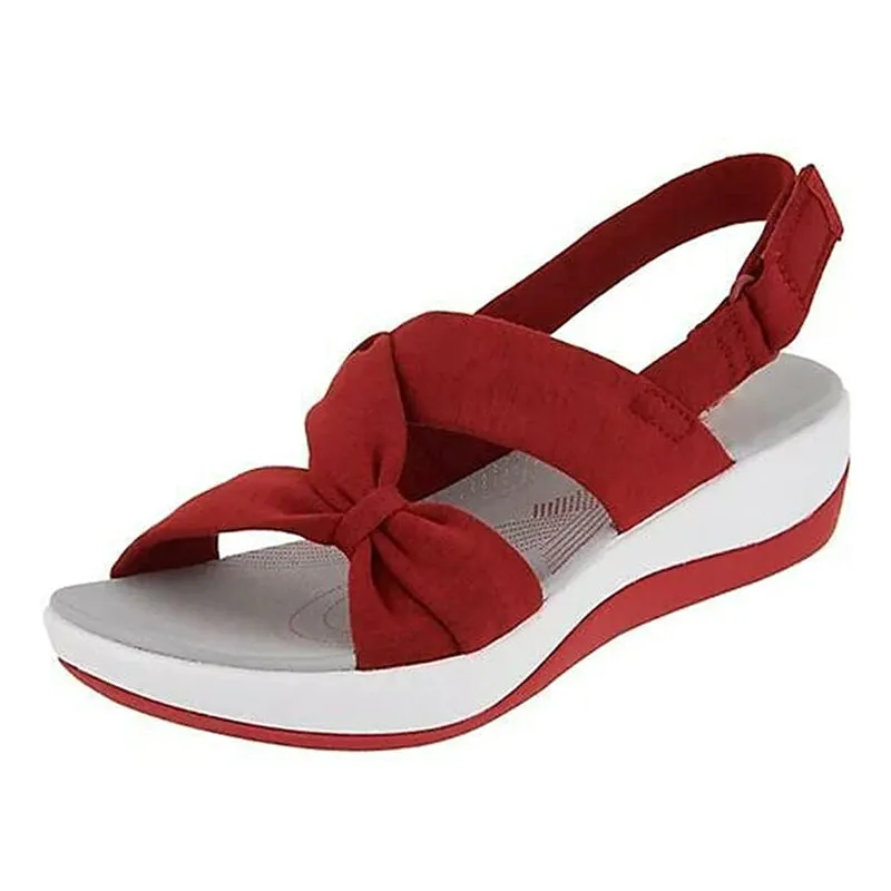 Women's Plain Fishmouth Platform Sandals