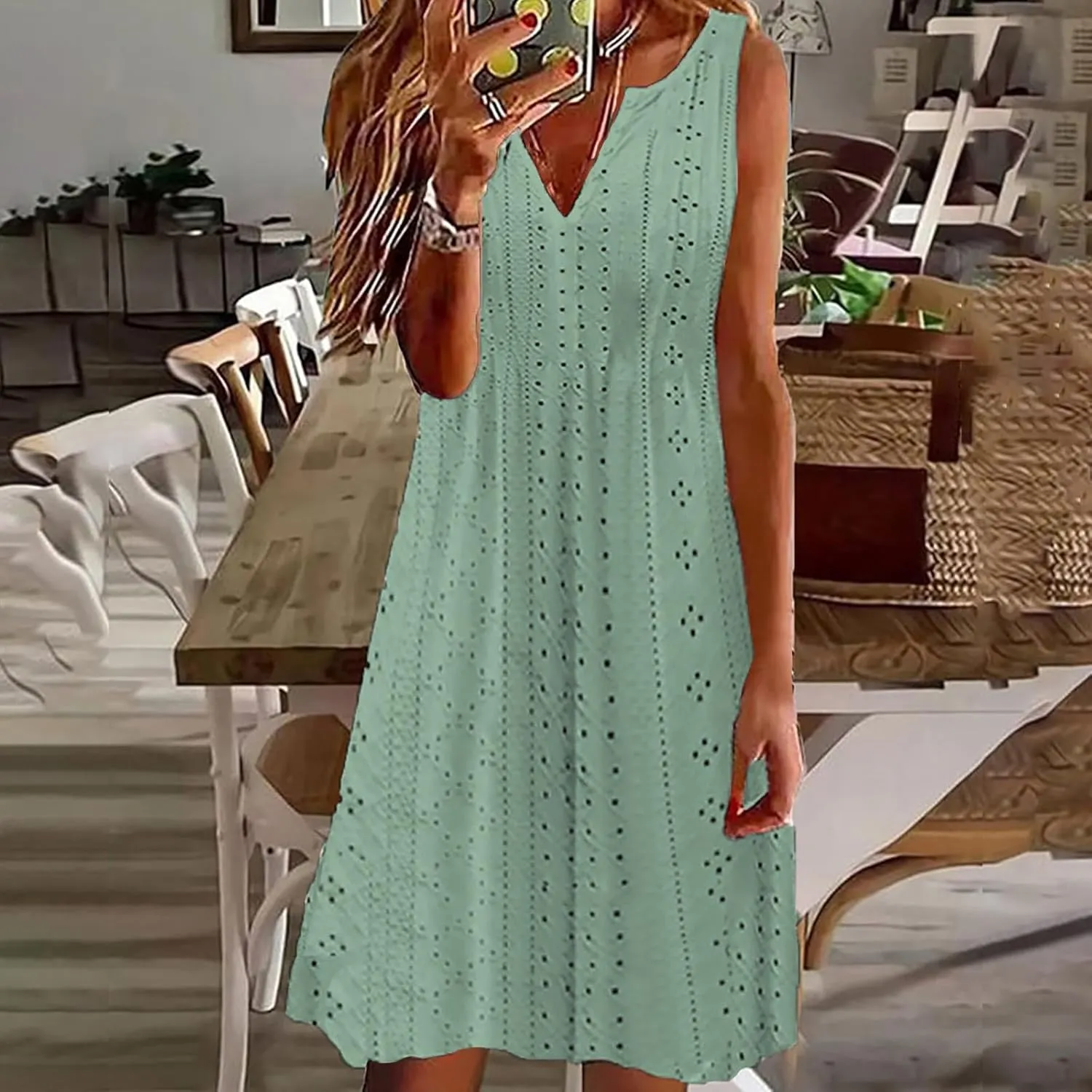 Womens Summer Casual Sundresses Solid Boho Maxi Dresses Tank Dress Vest Sling Dress Vacation Mini Dress