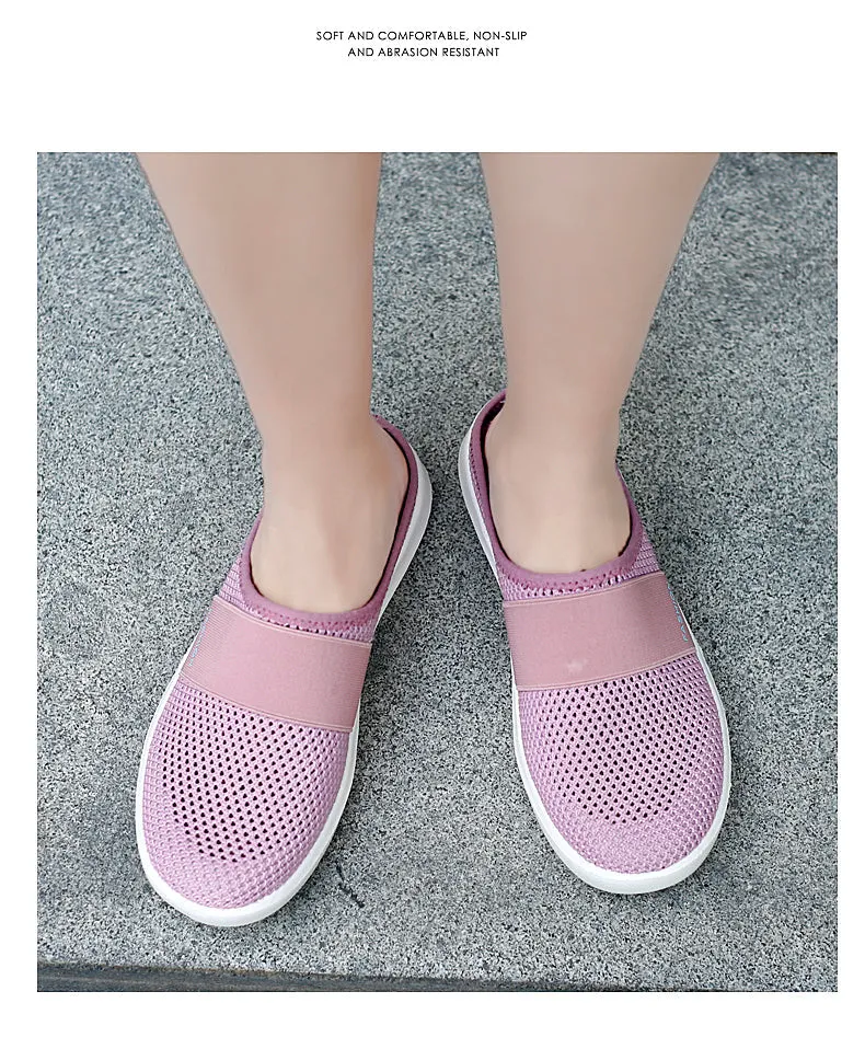 xiangtuibao  Women's Garden Clogs Shoes Casual Mesh Slip-On Mules Sneaker Comfort Breathable Walking Shoes Anti-Skid Lightweight Slippers