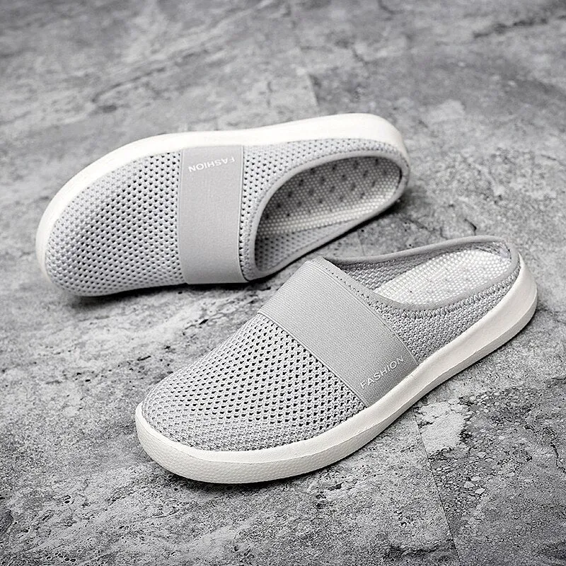 xiangtuibao  Women's Garden Clogs Shoes Casual Mesh Slip-On Mules Sneaker Comfort Breathable Walking Shoes Anti-Skid Lightweight Slippers