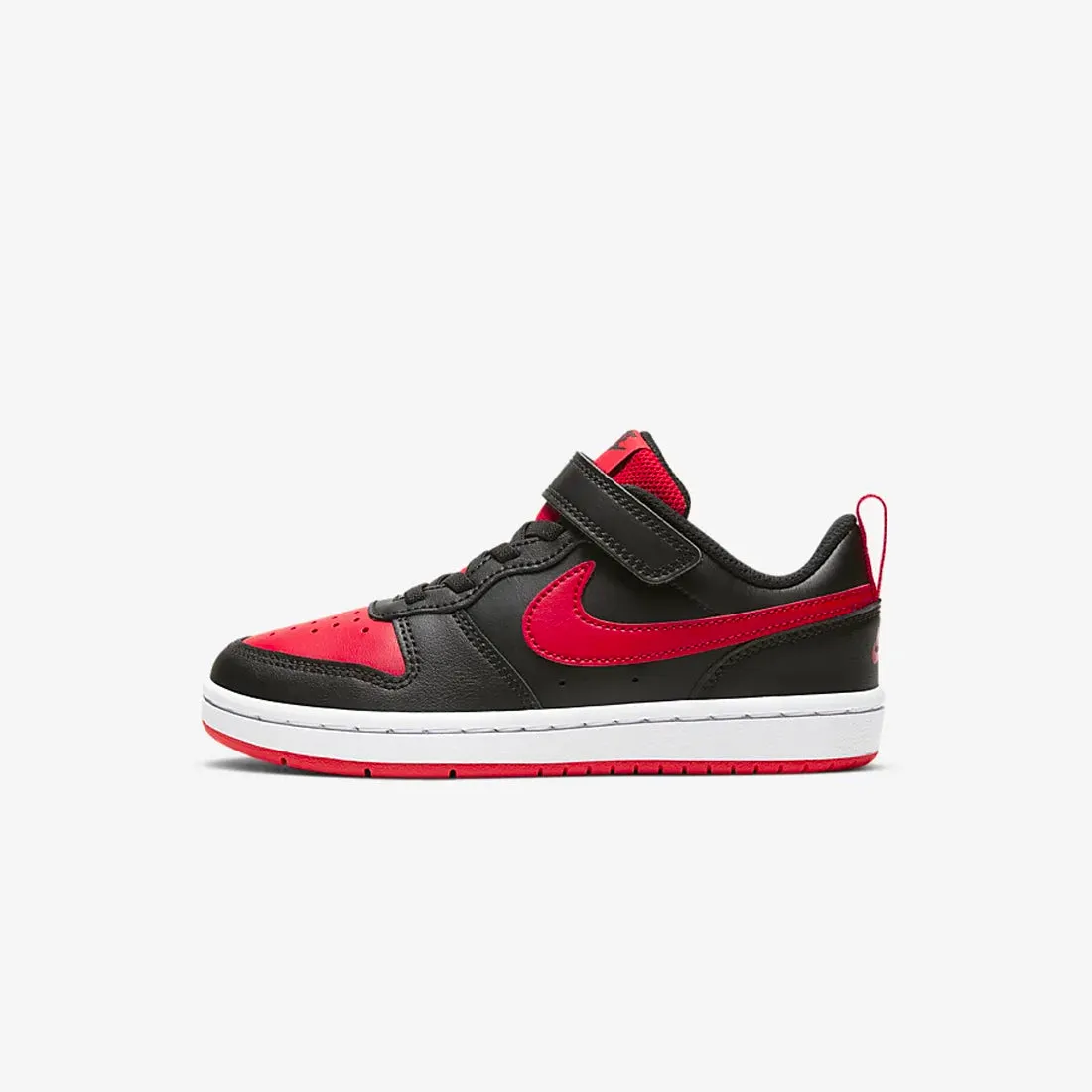 Younger Kids / PS Nike Court Borough Low 2 "Breds" (White/Black/University Red)(BQ5451-007)